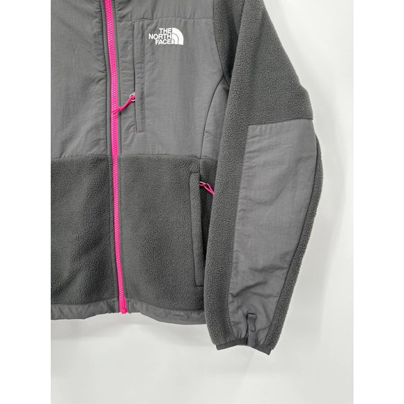 The North Face Polartic Denali Jacket Fleece Zip Up Turtle Neck Black Pink XS - Picture 3 of 8